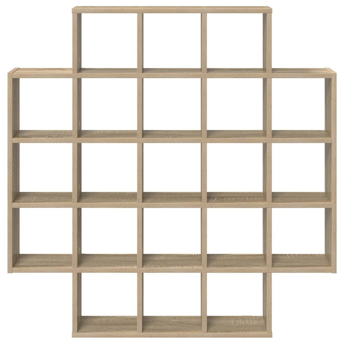 vidaXL Ράφι Τοίχου Sonoma Δρυς 100 x 13 x 100 εκ Επεξεργασμένο Ξύλο