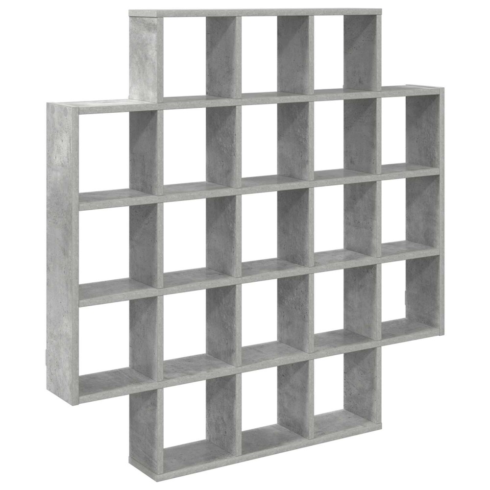 vidaXL Ράφι Τοίχου Γκρι Σκυροδέματος 100 x 13 x 100 εκ