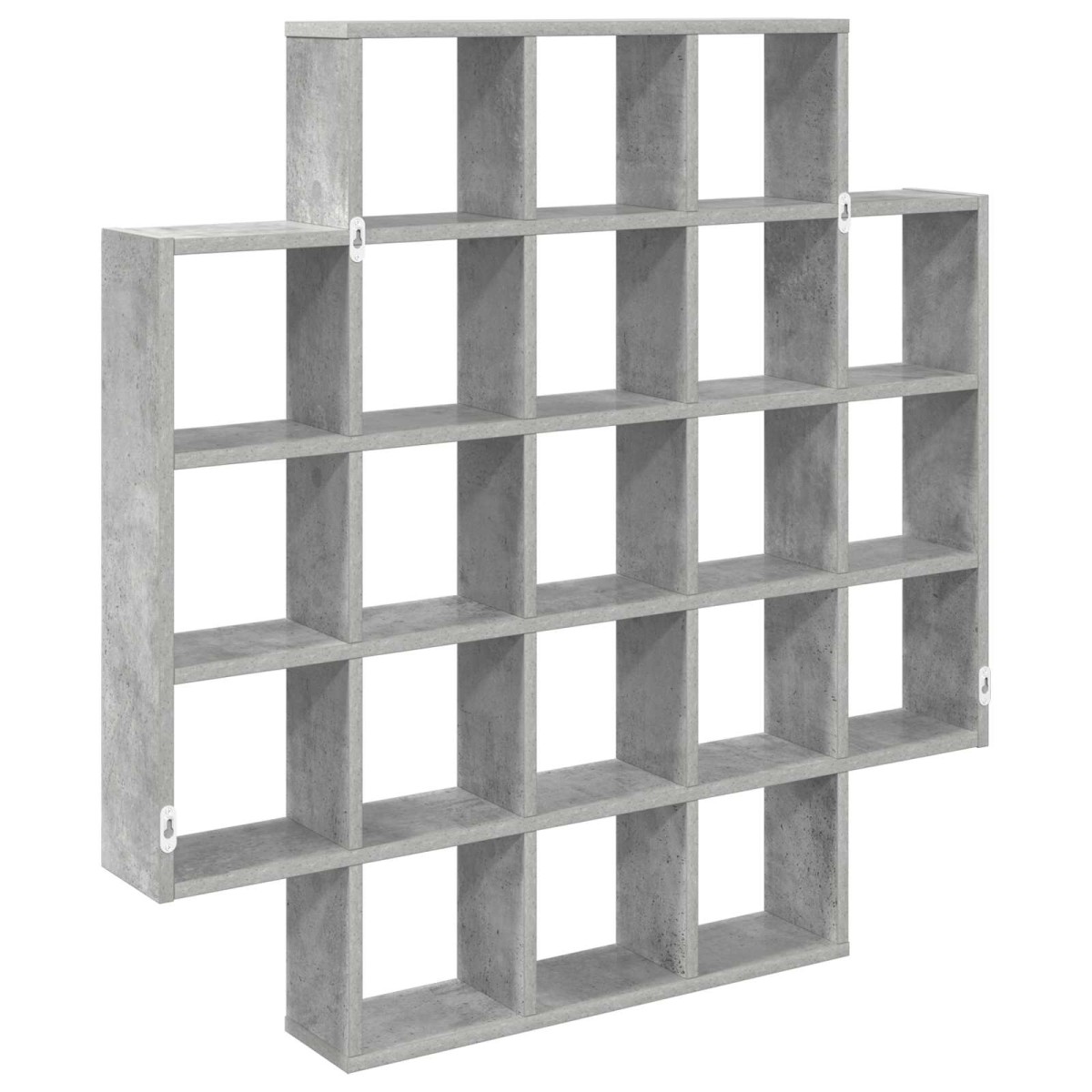 vidaXL Ράφι Τοίχου Γκρι Σκυροδέματος 100 x 13 x 100 εκ