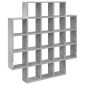 vidaXL Ράφι Τοίχου Γκρι Σκυροδέματος 100 x 13 x 100 εκ