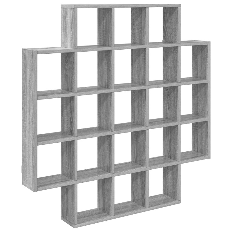 vidaXL Ράφι Τοίχου Γκρι Sonoma 100 x 13 x 100 εκ Επεξεργασμένο Ξύλο