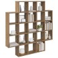 vidaXL Ράφι Τοίχου Artisan Δρυς 100 x 13 x 100 εκ Επεξεργασμένο Ξύλο