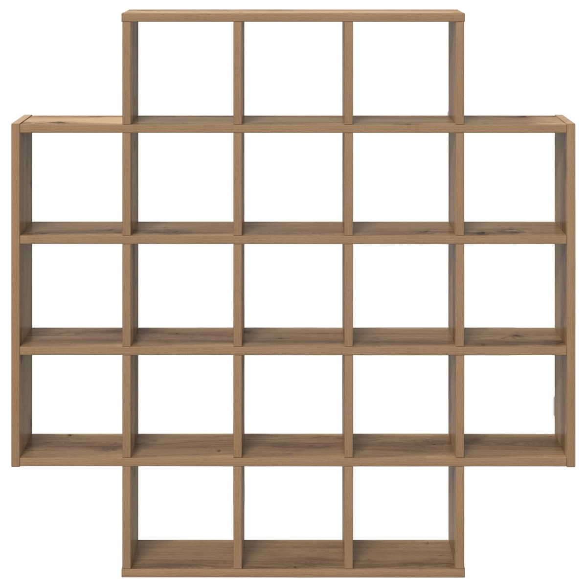 vidaXL Ράφι Τοίχου Artisan Δρυς 100 x 13 x 100 εκ Επεξεργασμένο Ξύλο