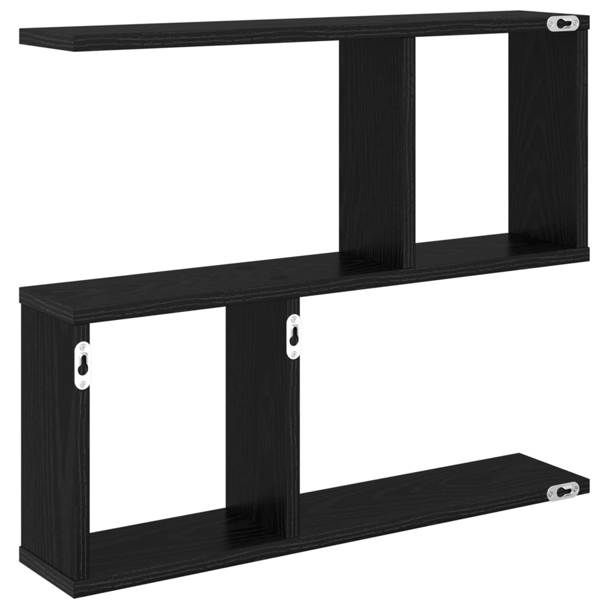 vidaXL Ράφι Τοίχου Μαύρη Δρυς 60 x 12 x 50,5 εκ Επεξεργασμένο Ξύλο