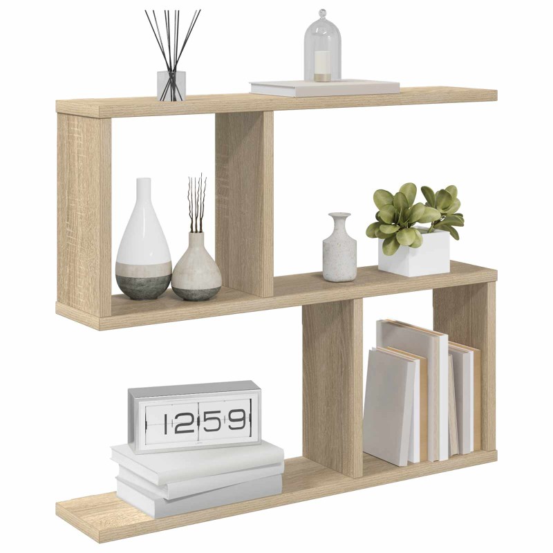 vidaXL Ράφι Τοίχου Sonoma Δρυς 60 x 12 x 50,5 εκ Επεξεργασμένο Ξύλο