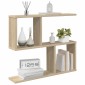 vidaXL Ράφι Τοίχου Sonoma Δρυς 60 x 12 x 50,5 εκ Επεξεργασμένο Ξύλο