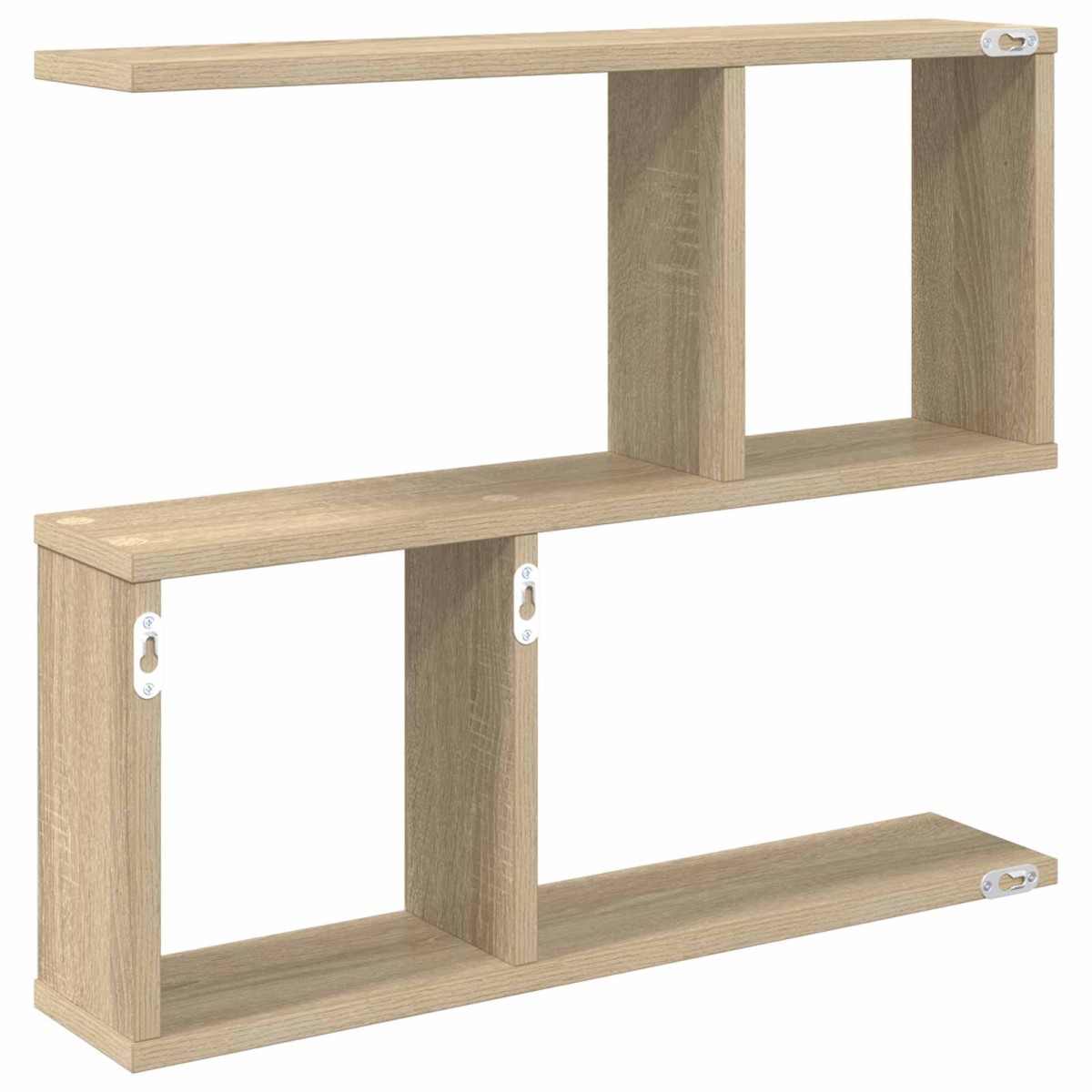 vidaXL Ράφι Τοίχου Sonoma Δρυς 60 x 12 x 50,5 εκ Επεξεργασμένο Ξύλο