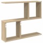 vidaXL Ράφι Τοίχου Sonoma Δρυς 60 x 12 x 50,5 εκ Επεξεργασμένο Ξύλο