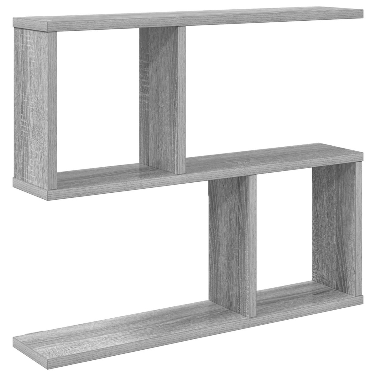 vidaXL Ράφι Τοίχου Γκρι Sonoma 60 x 12 x 50,5 εκ Επεξεργασμένο Ξύλο