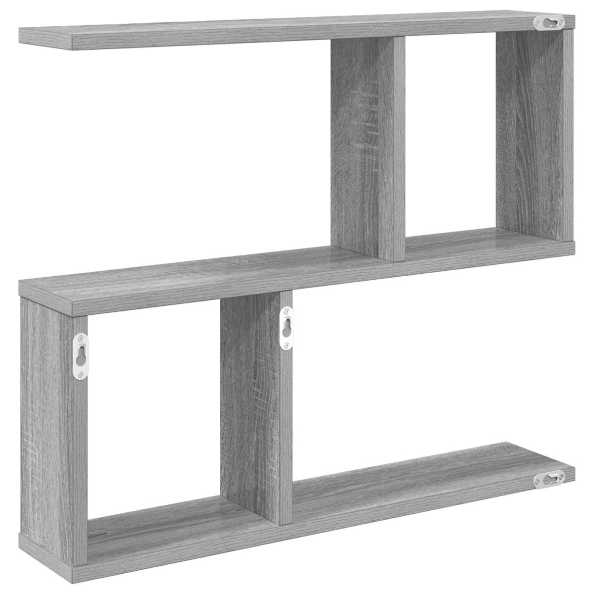 vidaXL Ράφι Τοίχου Γκρι Sonoma 60 x 12 x 50,5 εκ Επεξεργασμένο Ξύλο