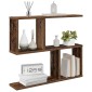 vidaXL Ράφι Τοίχου Παλαιωμένο ξύλο 60 x 12 x 50,5 εκ