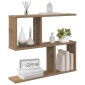 vidaXL Ράφι Τοίχου Artisan Δρυς 60 x 12 x 50,5 εκ Επεξεργασμένο Ξύλο