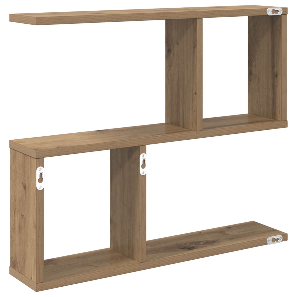 vidaXL Ράφι Τοίχου Artisan Δρυς 60 x 12 x 50,5 εκ Επεξεργασμένο Ξύλο