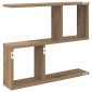 vidaXL Ράφι Τοίχου Artisan Δρυς 60 x 12 x 50,5 εκ Επεξεργασμένο Ξύλο