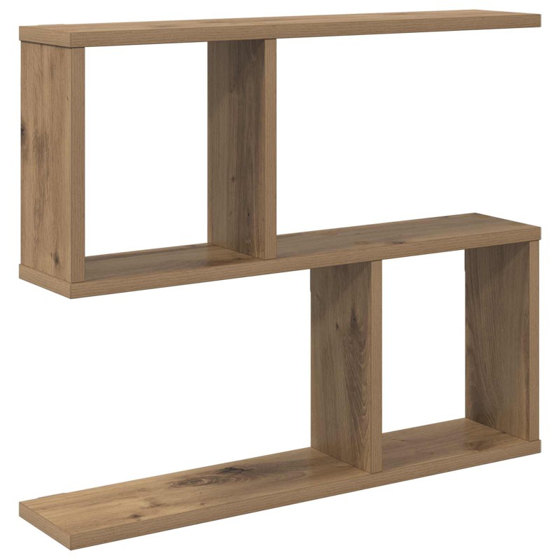 vidaXL Ράφι Τοίχου Artisan Δρυς 60 x 12 x 50,5 εκ Επεξεργασμένο Ξύλο
