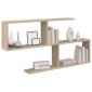 vidaXL Ράφι Τοίχου Sonoma Δρυς 100 x 12 x 50,5 εκ Επεξεργασμένο Ξύλο