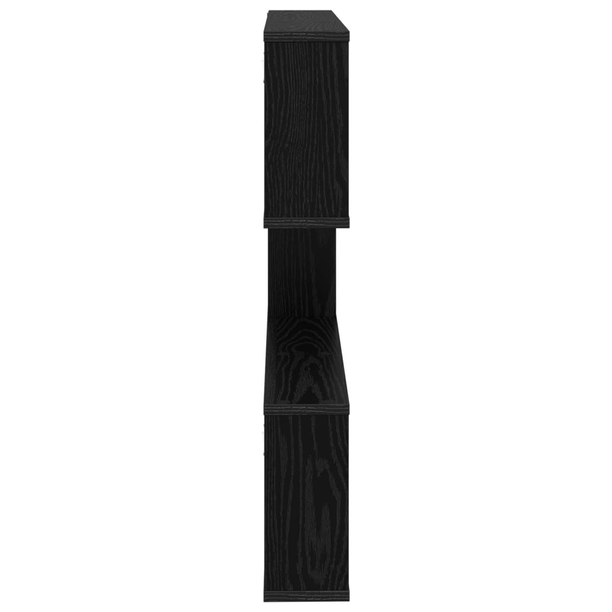 vidaXL Ράφι Τοίχου Μαύρη Δρυς 80 x 12 x 79,5 εκ Επεξεργασμένο Ξύλο