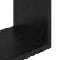 vidaXL Ράφι Τοίχου Μαύρη Δρυς 80 x 12 x 79,5 εκ Επεξεργασμένο Ξύλο