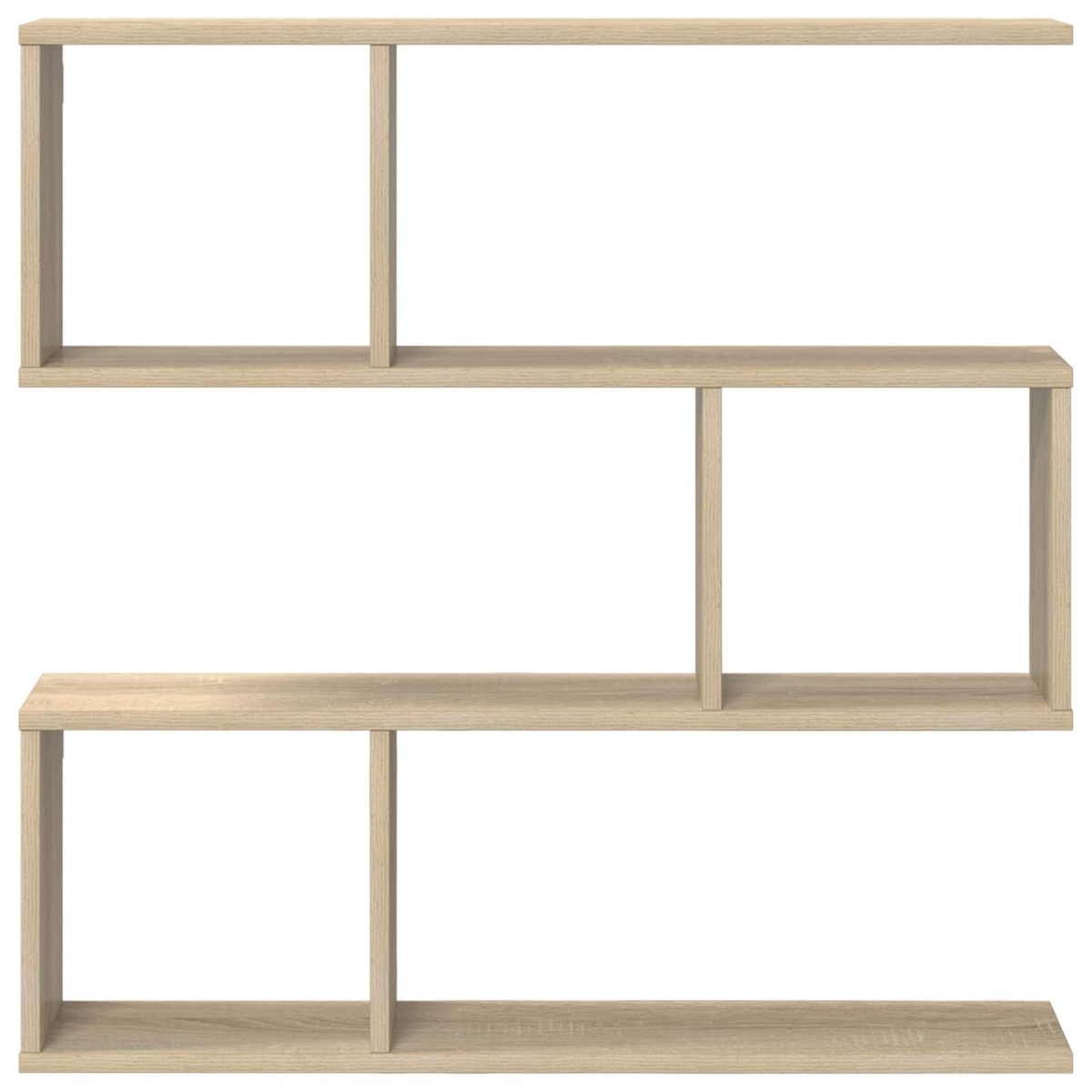 vidaXL Ράφι Τοίχου Sonoma Δρυς 80 x 12 x 79,5 εκ Επεξεργασμένο Ξύλο