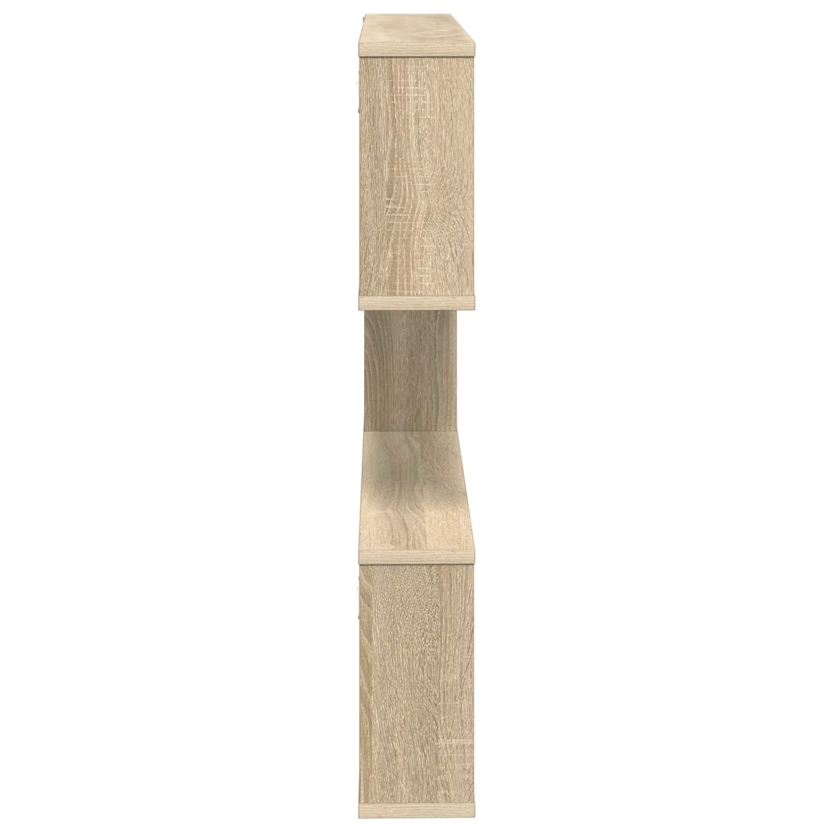 vidaXL Ράφι Τοίχου Sonoma Δρυς 80 x 12 x 79,5 εκ Επεξεργασμένο Ξύλο