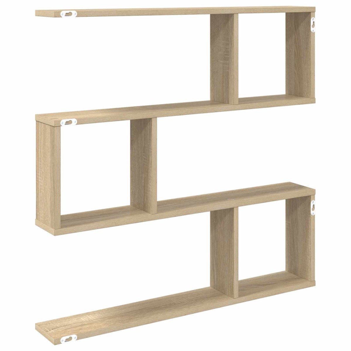 vidaXL Ράφι Τοίχου Sonoma Δρυς 80 x 12 x 79,5 εκ Επεξεργασμένο Ξύλο