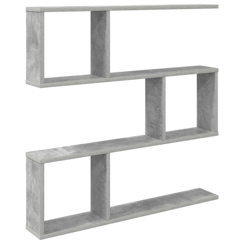 vidaXL Ράφι Τοίχου Γκρι Σκυροδέματος 80 x 12 x 79,5 εκ