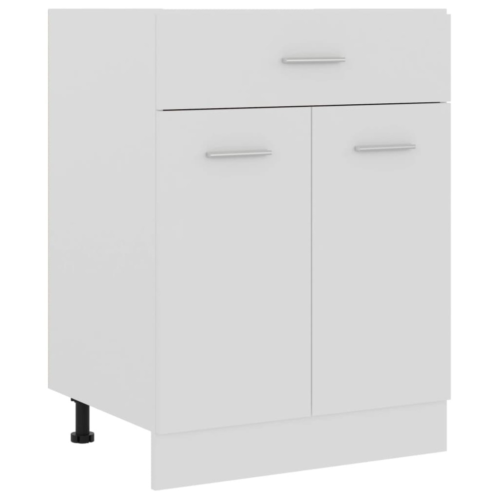vidaXL Ντουλάπι με Συρτάρια "Lyon" Λευκό 60x46x81,5 εκ. από Τεχνητό Ξύλο