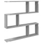 vidaXL Ράφι Τοίχου Γκρι Sonoma 80 x 12 x 79,5 εκ Επεξεργασμένο Ξύλο