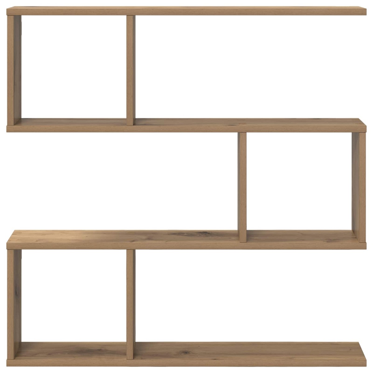 vidaXL Ράφι Τοίχου Artisan Δρυς 80 x 12 x 79,5 εκ Επεξεργασμένο Ξύλο