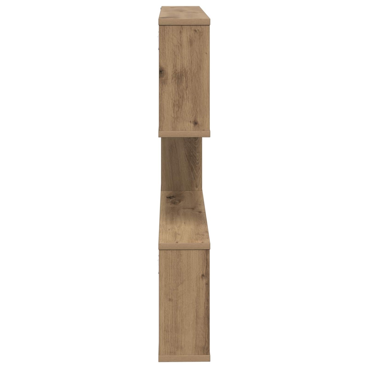 vidaXL Ράφι Τοίχου Artisan Δρυς 80 x 12 x 79,5 εκ Επεξεργασμένο Ξύλο