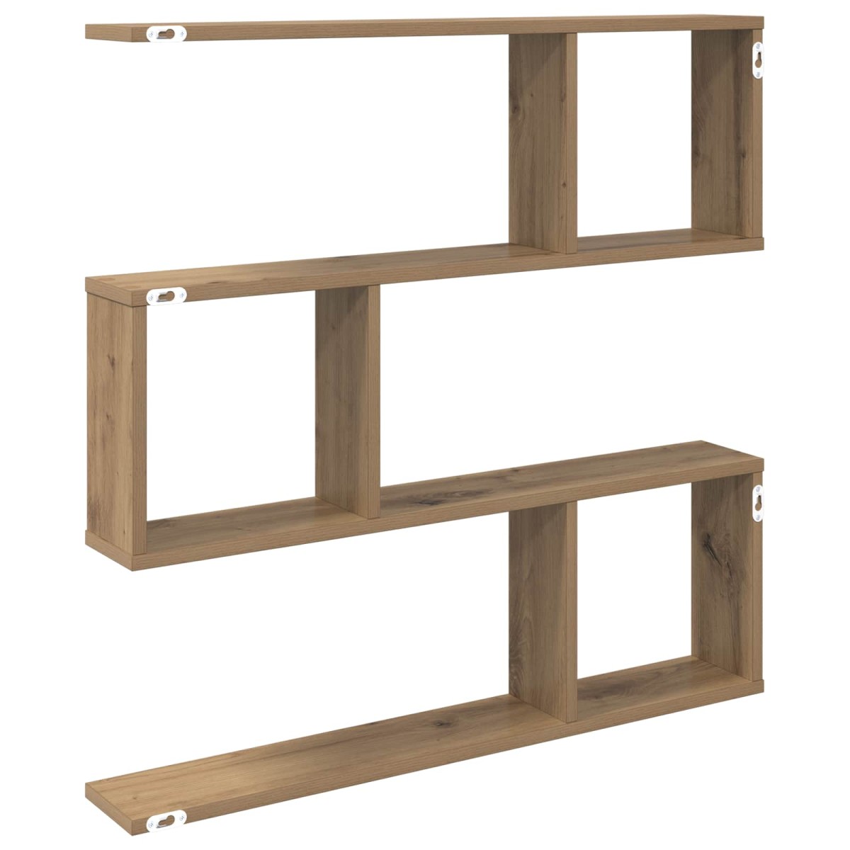 vidaXL Ράφι Τοίχου Artisan Δρυς 80 x 12 x 79,5 εκ Επεξεργασμένο Ξύλο