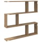 vidaXL Ράφι Τοίχου Artisan Δρυς 80 x 12 x 79,5 εκ Επεξεργασμένο Ξύλο