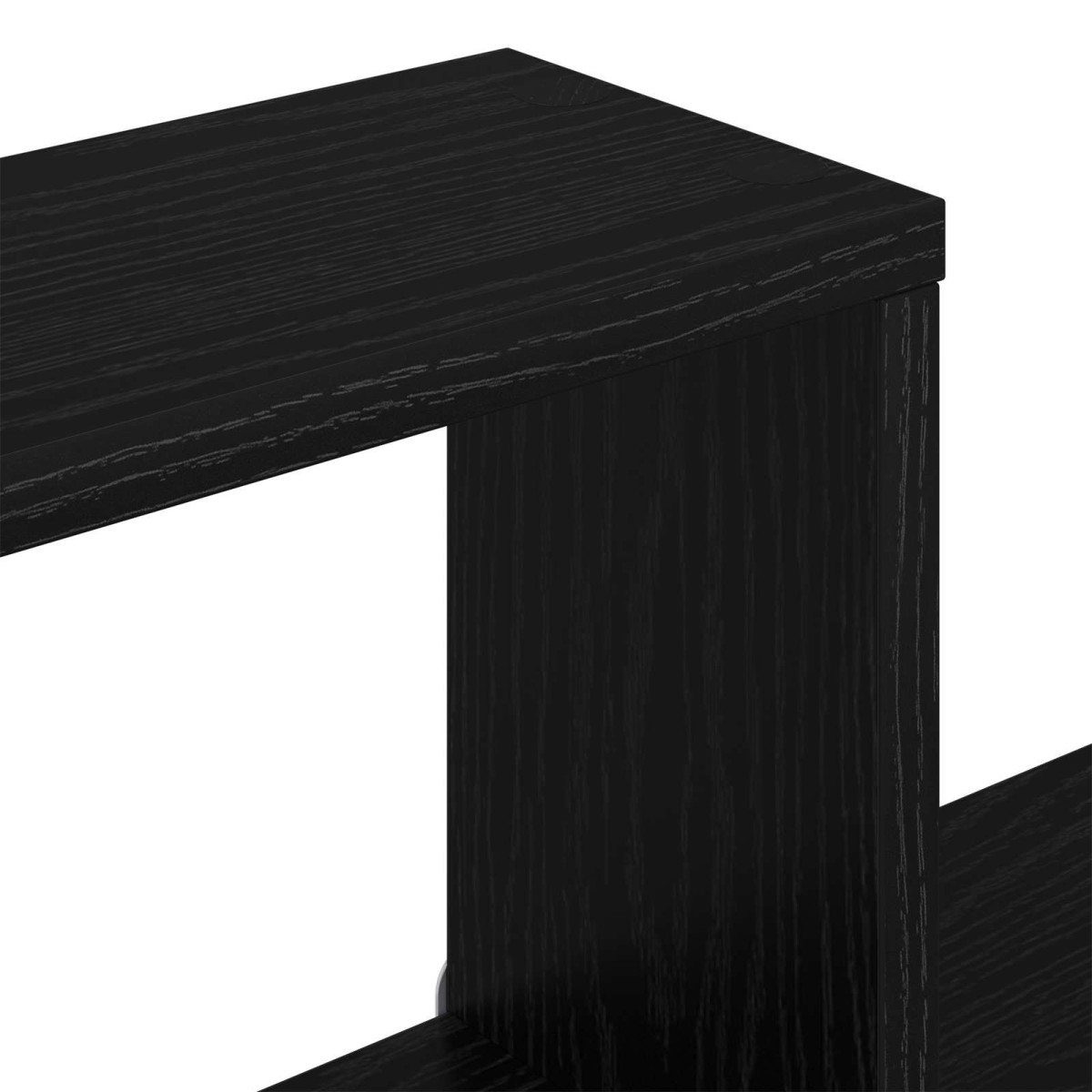 vidaXL Ράφι Τηλεόρασης Τοίχου Μαύρη Δρυς 160 x 15 x 94 εκ