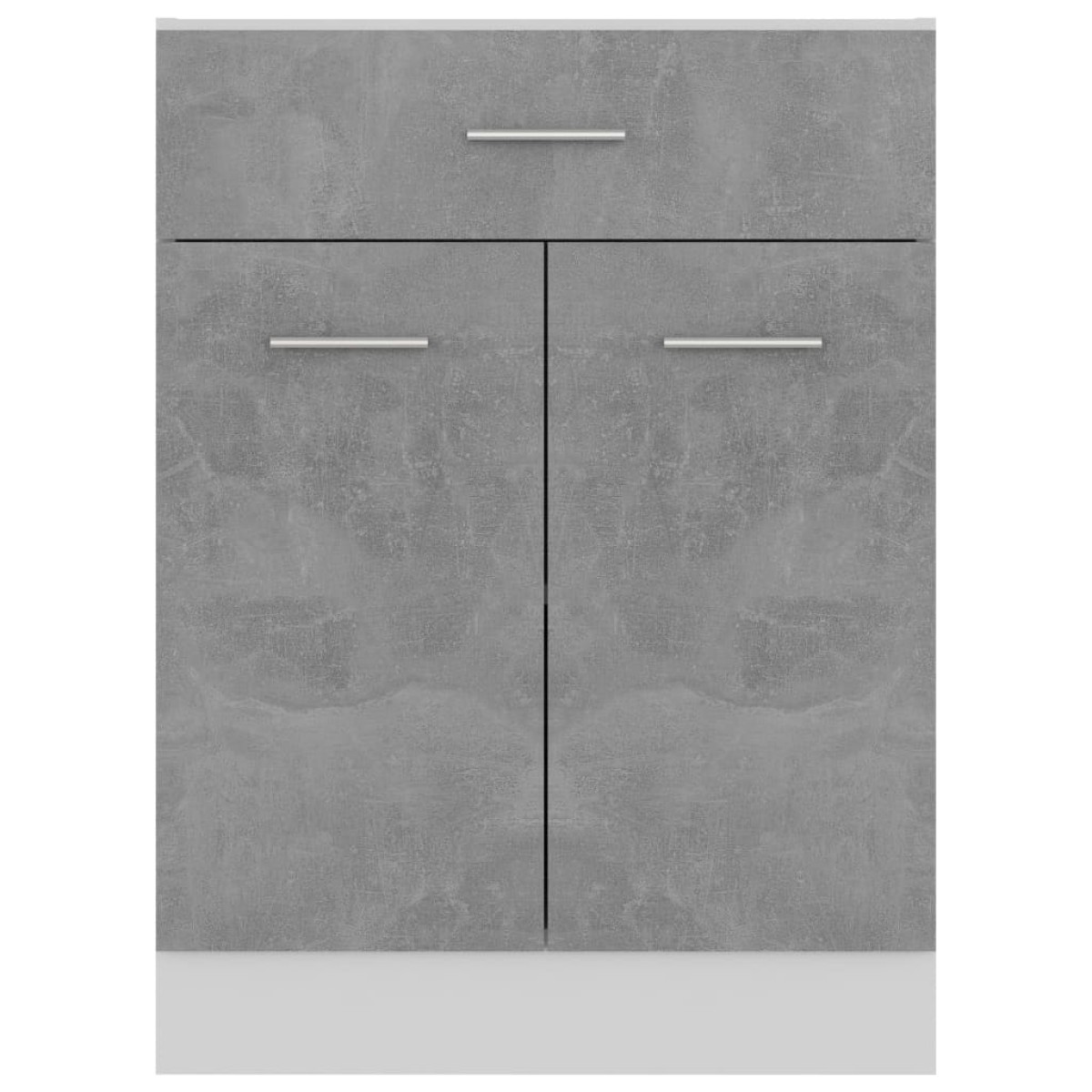 vidaXL Ντουλάπι με Συρτάρι Γκρι Σκυροδέματος 60x46x81,5 εκ Μοριοσανίδα