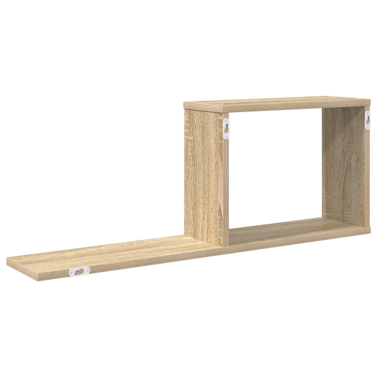vidaXL Κρεμαστά ράφια Sonoma Δρυς 80 x 15 x 30 εκ Επεξεργασμένο Ξύλο