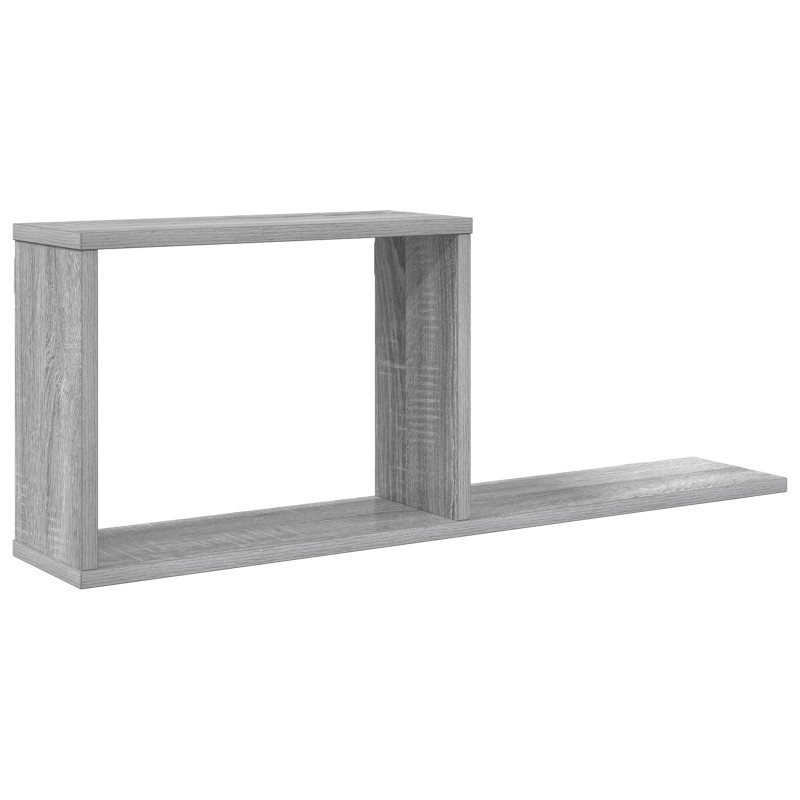 vidaXL Κρεμαστά ράφια Γκρι Sonoma 80 x 15 x 30 εκ Επεξεργασμένο Ξύλο