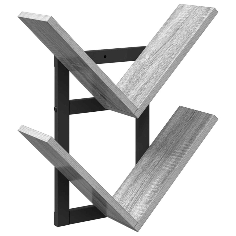 vidaXL Ράφι Τοίχου Γκρι Sonoma 43 x 15 x 47 εκ Επεξεργασμένο Ξύλο