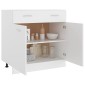 vidaXL Ντουλάπι με Συρτάρι Λευκό 80x46x81,5 εκ. Μοριοσανίδα