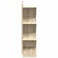 vidaXL Βιβλιοθήκη Δέντρου 4-Επίπεδη 30 x 18 x 60 εκ Επεξεργασμένο Ξύλο