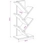 vidaXL Ράφι Δέντρου 4-Επιπέδων 30 x 18 x 60 εκ Επεξεργασμένο Ξύλο
