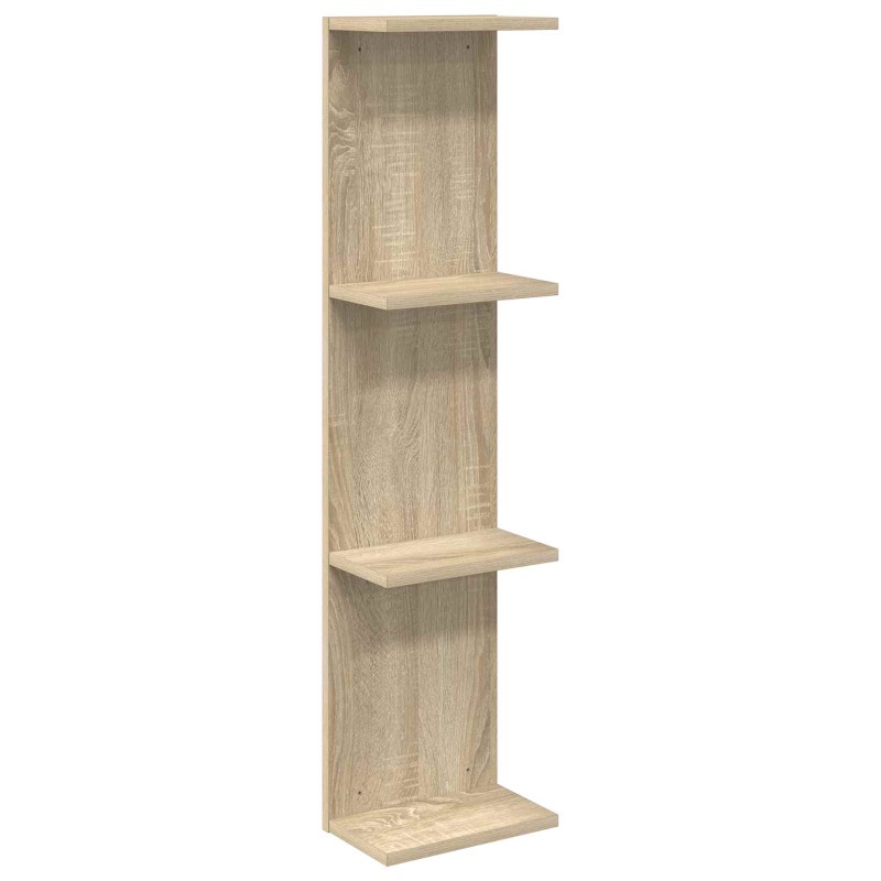 vidaXL Ράφι Τοίχου Sonoma Δρυς 25 x 15 x 100 εκ Επεξεργασμένο Ξύλο