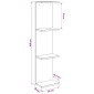 vidaXL Ράφι Τοίχου 2 τμχ. Sonoma Δρυς 25 x 15 x 100 εκ