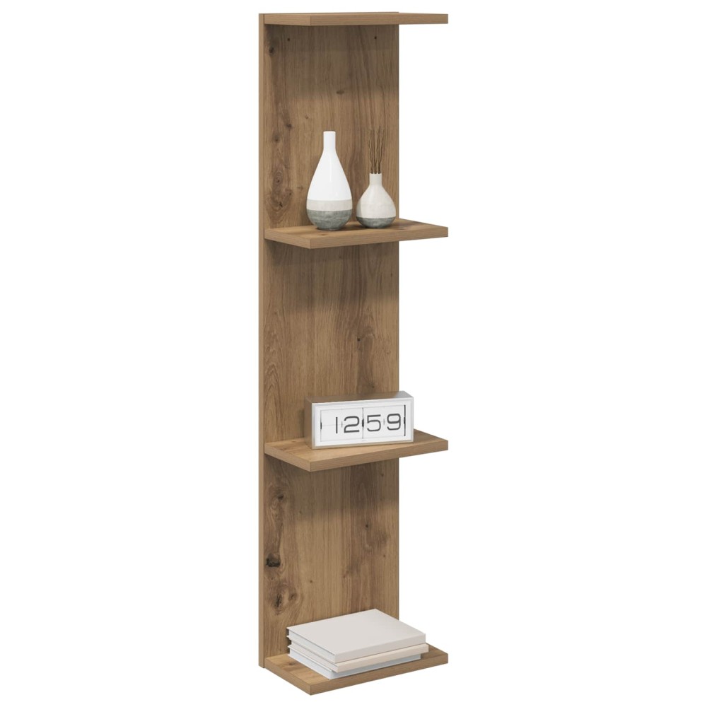 vidaXL Ράφι Τοίχου Artisan Δρυς 25 x 15 x 100 εκ Επεξεργασμένο Ξύλο