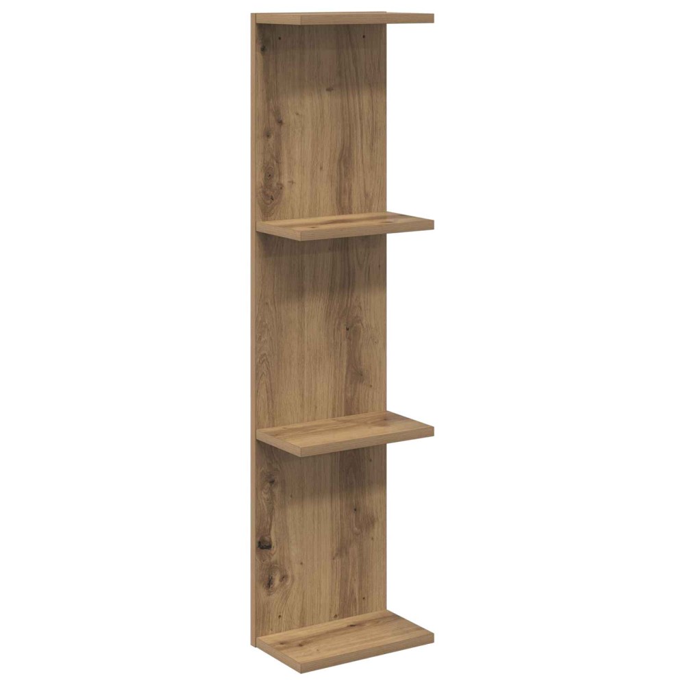 vidaXL Ράφι Τοίχου Artisan Δρυς 25 x 15 x 100 εκ Επεξεργασμένο Ξύλο