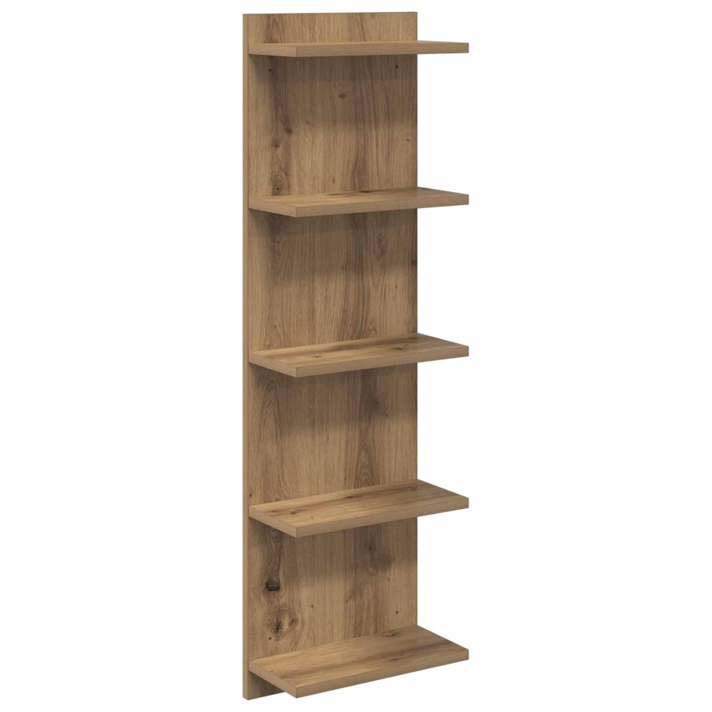 vidaXL Ράφι Τοίχου Artisan Δρυς 30 x 15 x 100 εκ Επεξεργασμένο Ξύλο