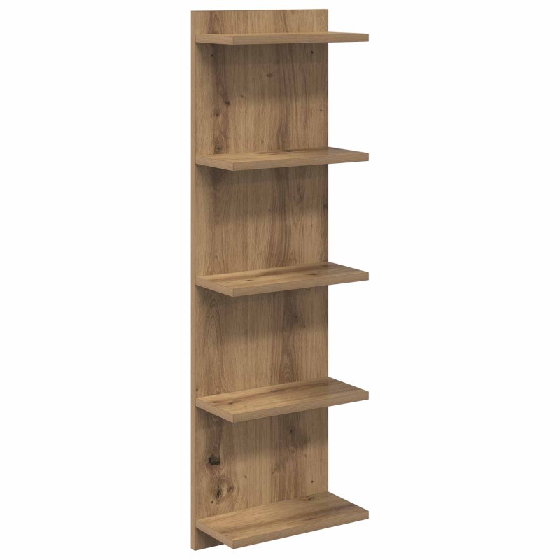 vidaXL Ράφι Τοίχου Artisan Δρυς 30 x 15 x 100 εκ Επεξεργασμένο Ξύλο