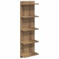 vidaXL Ράφι Τοίχου Artisan Δρυς 30 x 15 x 100 εκ Επεξεργασμένο Ξύλο