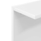vidaXL Ράφι Τοίχου Λευκό 22 x 15 x 100 εκ Επεξεργασμένο Ξύλο
