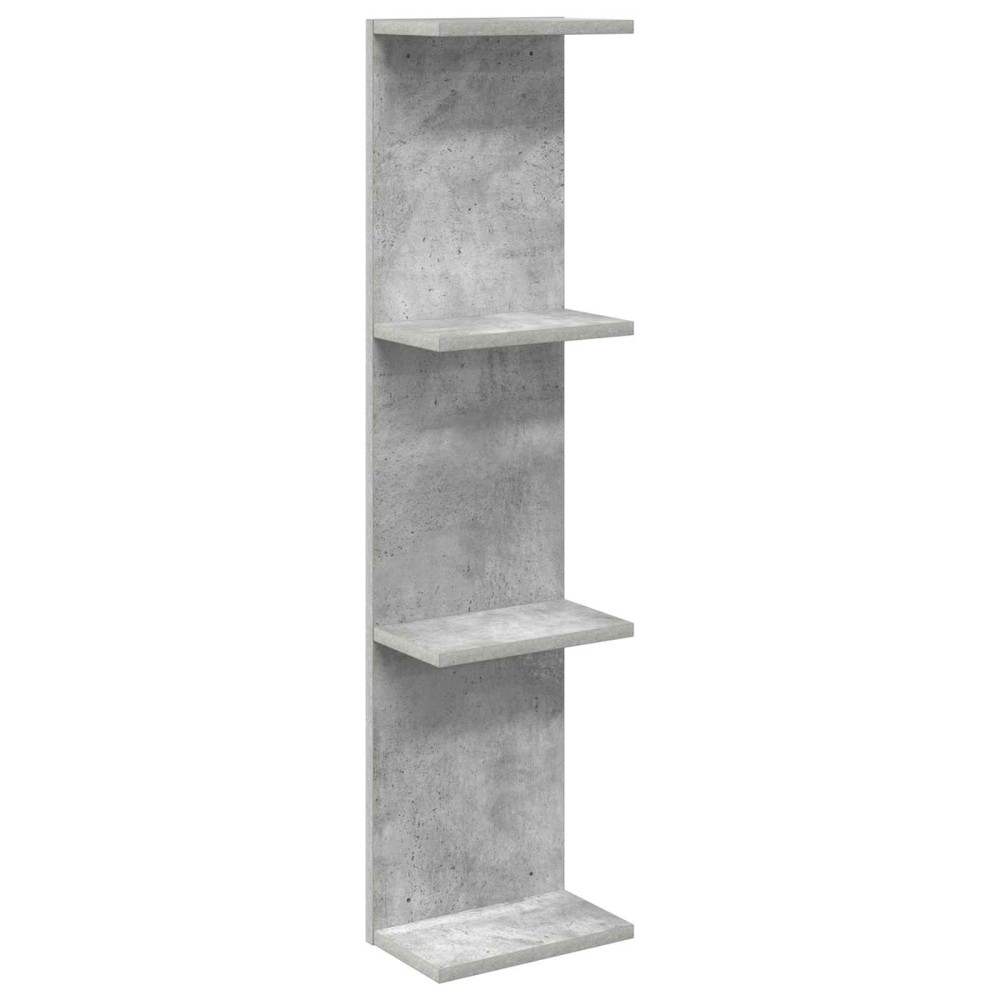 vidaXL Ράφι Τοίχου Γκρι Σκυροδέματος 22 x 15 x 100 εκ