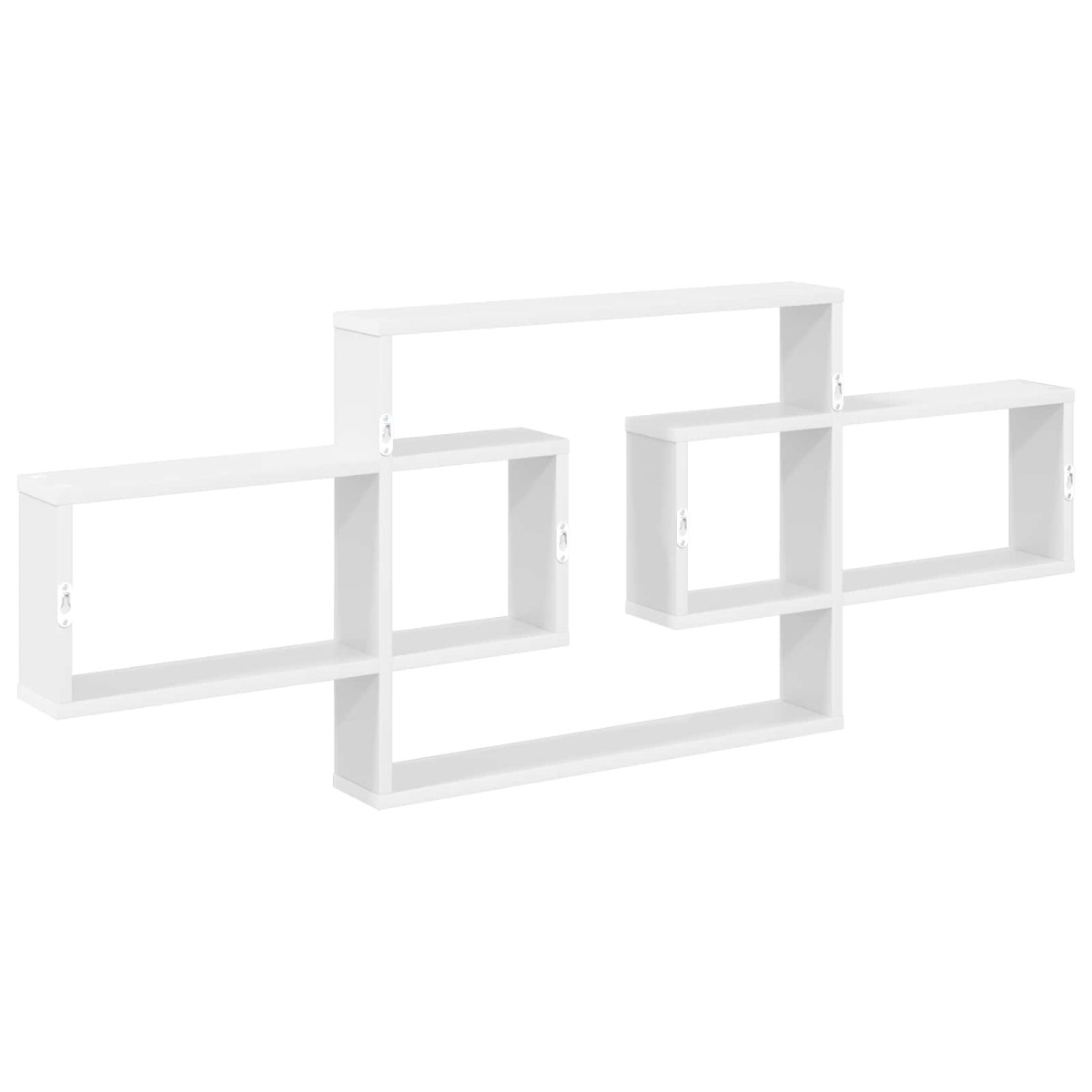 vidaXL Ράφι Τοίχου Λευκό 130 x 10 x 50 εκ. Επεξεργασμένο Ξύλο